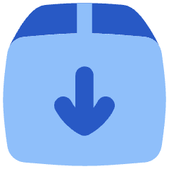 Shipment Download Icon from Flex Flat Set