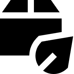 Shipment Eco Icon from Sharp Solid Set
