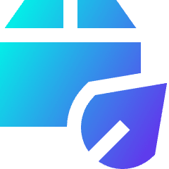 Shipment Eco Icon from Sharp Gradient Set