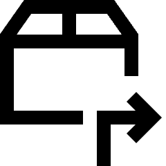 Shipment Next Icon from Sharp Line Set