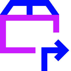 Shipment Next Icon from Sharp Neon Set
