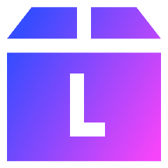 Shipment Package Large Icon from Sharp Gradient Set