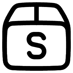 Shipment Package Small Icon from Plump Line Set