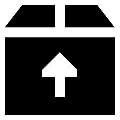 Shipment Pickup Icon from Sharp Solid Set