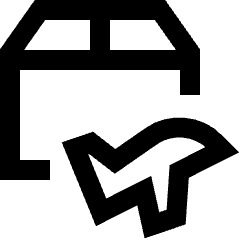 Shipment Plane Icon from Sharp Line Set