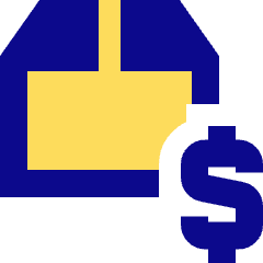 Shipment Price Icon from Sharp Pop Set