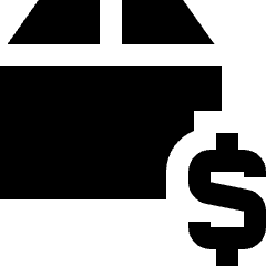 Shipment Price Icon from Sharp Solid Set