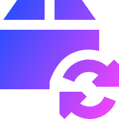 Shipment Refresh Icon from Sharp Gradient Set