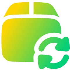 Shipment Refresh Icon from Plump Gradient Set