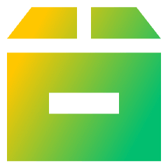 Shipment Remove Icon from Sharp Gradient Set