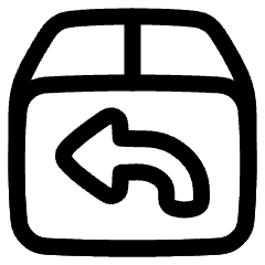 Shipment Return Icon from Plump Line Set