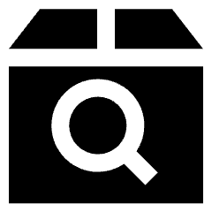 Shipment Search Icon from Sharp Solid Set