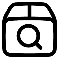 Shipment Search Icon from Plump Line Set