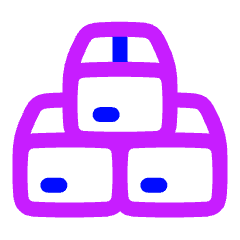 Shipment Stack Icon from Plump Neon Set