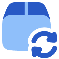 Shipment Sync Icon from Plump Flat Set