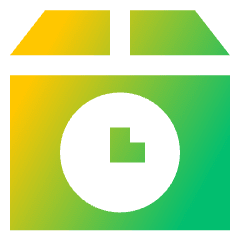 Shipment Time Icon from Sharp Gradient Set