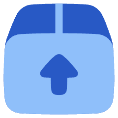 Shipment Upload Icon from Plump Flat Set