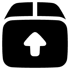 Shipment Upload Icon from Plump Solid Set