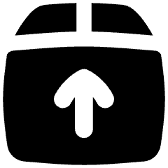 Shipment Upload Icon from Flex Solid Set