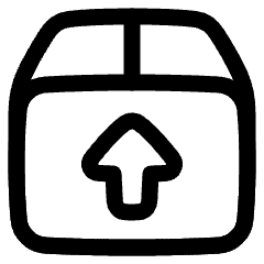 Shipment Upload Icon from Plump Line Set