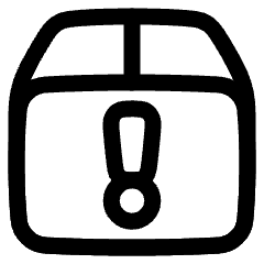 Shipment Warning Icon from Plump Line Set