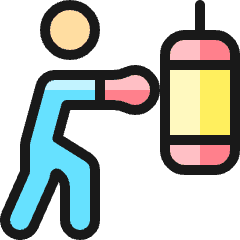 Boxing Boxer Bag Icon from Ultimate Colors Set