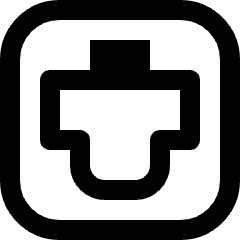 Clean line icon of boxing slip-on headgear inside a rounded square. Used for boxing gear, training, and sports equipment.