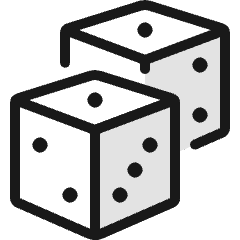 Board Game Dice 1 Icon from Ultimate Colors Set