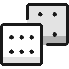 Board Game Dice 2 Icon from Ultimate Colors Set