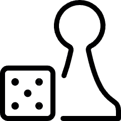 Board Game Dice Pawn Icon from Ultimate Light Set