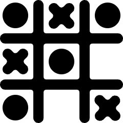 Board Game Tic Tac Toe Icon from Ultimate Bold Set