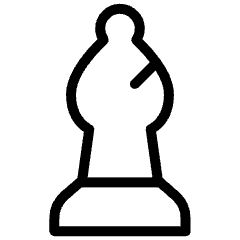 Chess Bishop Icon from Ultimate Light Set