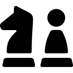 Chess Figures Icon from Ultimate Bold Set