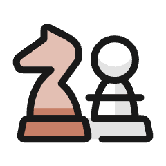 Chess Figures Icon from Ultimate Colors Set