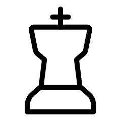 Chess King Icon from Ultimate Light Set