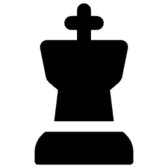 Chess King Icon from Ultimate Bold Set