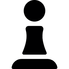 Chess Pawn Icon from Ultimate Bold Set