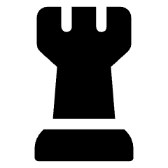 Chess Rook 2 Icon from Ultimate Bold Set