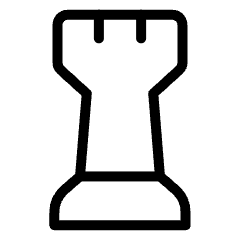 Chess Rook 2 Icon from Ultimate Light Set