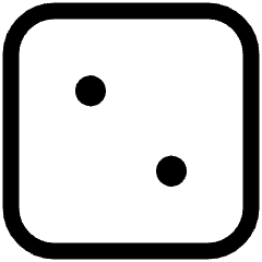 Dice 2 Icon from Ultimate Regular Set