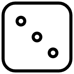 Dice 3 Icon from Ultimate Light Set