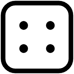 Dice 4 Icon from Ultimate Regular Set