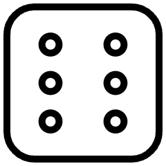 Dice 6 Icon from Ultimate Light Set