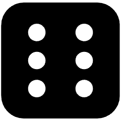 Dice 6 Icon from Ultimate Bold Set