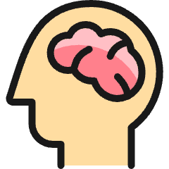 Brain Head 1 Icon from Ultimate Colors Set