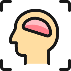 Brain Head Icon from Ultimate Colors Set