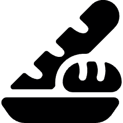 Bread Baguette Icon from Ultimate Bold Set