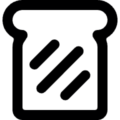 Bread Slice Icon from Ultimate Bold Set