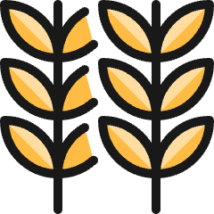 Bread Wheat Icon from Ultimate Colors Set