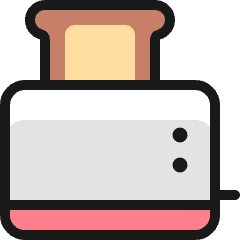 Breakfast Bread Toast 1 Icon from Ultimate Colors Set
